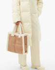 Stand Studio Lolita Quilted Faux Fur Shearling Bag Tote