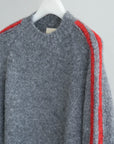 Paloma Wool Grand Slam Grey Crewneck Sweater Raglan