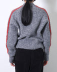 Paloma Wool Grand Slam Grey Crewneck Sweater Raglan