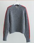 Paloma Wool Grand Slam Grey Crewneck Sweater Raglan