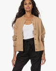 Extreme Cashmere 170 Chou Crewneck Button Cardigan Camel