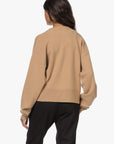 Extreme Cashmere 170 Chou Crewneck Button Cardigan Camel
