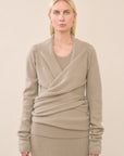 Lauren Manoogian Soft Mobius Cardigan in Stoneware