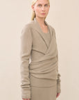 Lauren Manoogian Soft Mobius Cardigan in Stoneware