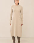 Lauren Manoogian Base Midi Alpaca Wool Knit Dress Antique