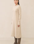 Lauren Manoogian Base Midi Alpaca Wool Knit Dress Antique