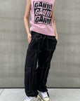 Ganni Logo Wool Pink Knit Vest K1762