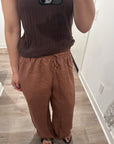 Nary High Waisted Linen Lounge Pant