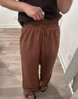 Nary High Waisted Linen Lounge Pant