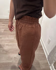 Nary High Waisted Linen Lounge Pant