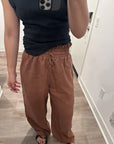 Nary High Waisted Linen Lounge Pant