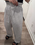 Nary High Waisted Linen Lounge Pant