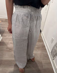Nary High Waisted Linen Lounge Pant