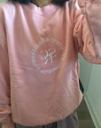 Sporty Rich SRHWC Crewneck Cotton Sweatshirt Rose