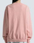Sporty Rich SRHWC Crewneck Cotton Sweatshirt Rose