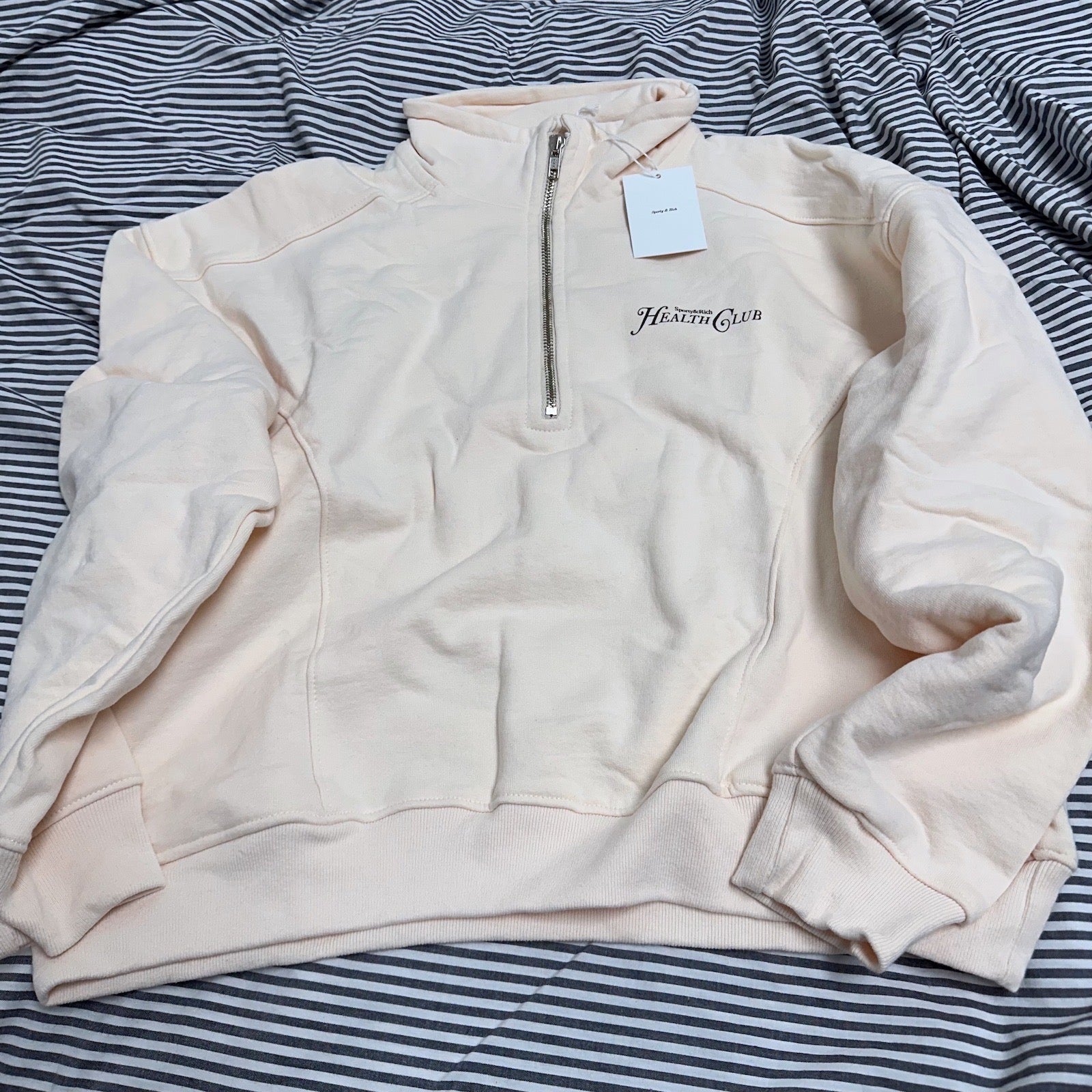 Sporty Rich Rizolli Quarter Zip Cotton Sweatshirt – OnlyaFew