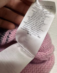 Ganni Logo Wool Pink Knit Vest K1762
