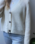 Ganni Soft Alpaca Wool V-Neck Cardigan K1454