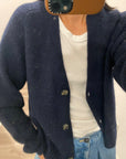 Ganni Soft Alpaca Wool V-Neck Cardigan K1498