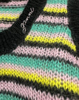Ganni Multicolor Striped Mohair Knit Vest K1863