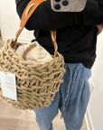 Alienina Runa Woven Bag with Leather Strap