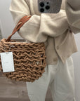Alienina Runa Woven Bag with Leather Strap