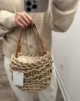 Alienina Runa Woven Bag with Leather Strap