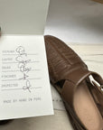 Lauren Manoogian New Mesa Woven Leather Shoes Brown