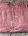 Sporty Rich SRHWC Crewneck Cotton Sweatshirt Rose