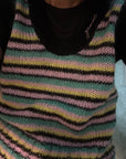 Ganni Multicolor Striped Mohair Knit Vest K1863