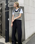 Ganni Multicolor Striped Mohair Knit Vest K1863