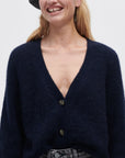 Ganni Soft Alpaca Wool V-Neck Cardigan K1498