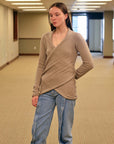 Lauren Manoogian Soft Mobius Cardigan in Stoneware