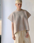 Lauren Manoogian Waffle Poncho Alpaca Knit Oversized Boxy Vest