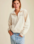 Sporty Rich Rizolli Quarter Zip Cotton Sweatshirt
