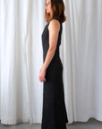 Lauren Manoogian Gauzy Bias Maxi Dress Black