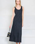 Lauren Manoogian Gauzy Bias Maxi Dress Black