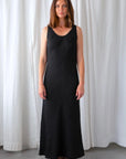 Lauren Manoogian Gauzy Bias Maxi Dress Black