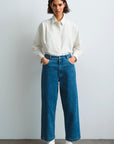 Cordera Denim Straight Pants Indigo