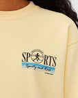Sporty Rich Venice Crewneck Sweatshirt Lemon