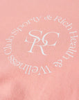 Sporty Rich SRHWC Crewneck Cotton Sweatshirt Rose