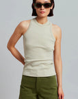 Low Classic Cotton Rib Knit Sleeveless Tank Top