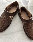 Lauren Manoogian New Mesa Woven Leather Shoes Brown