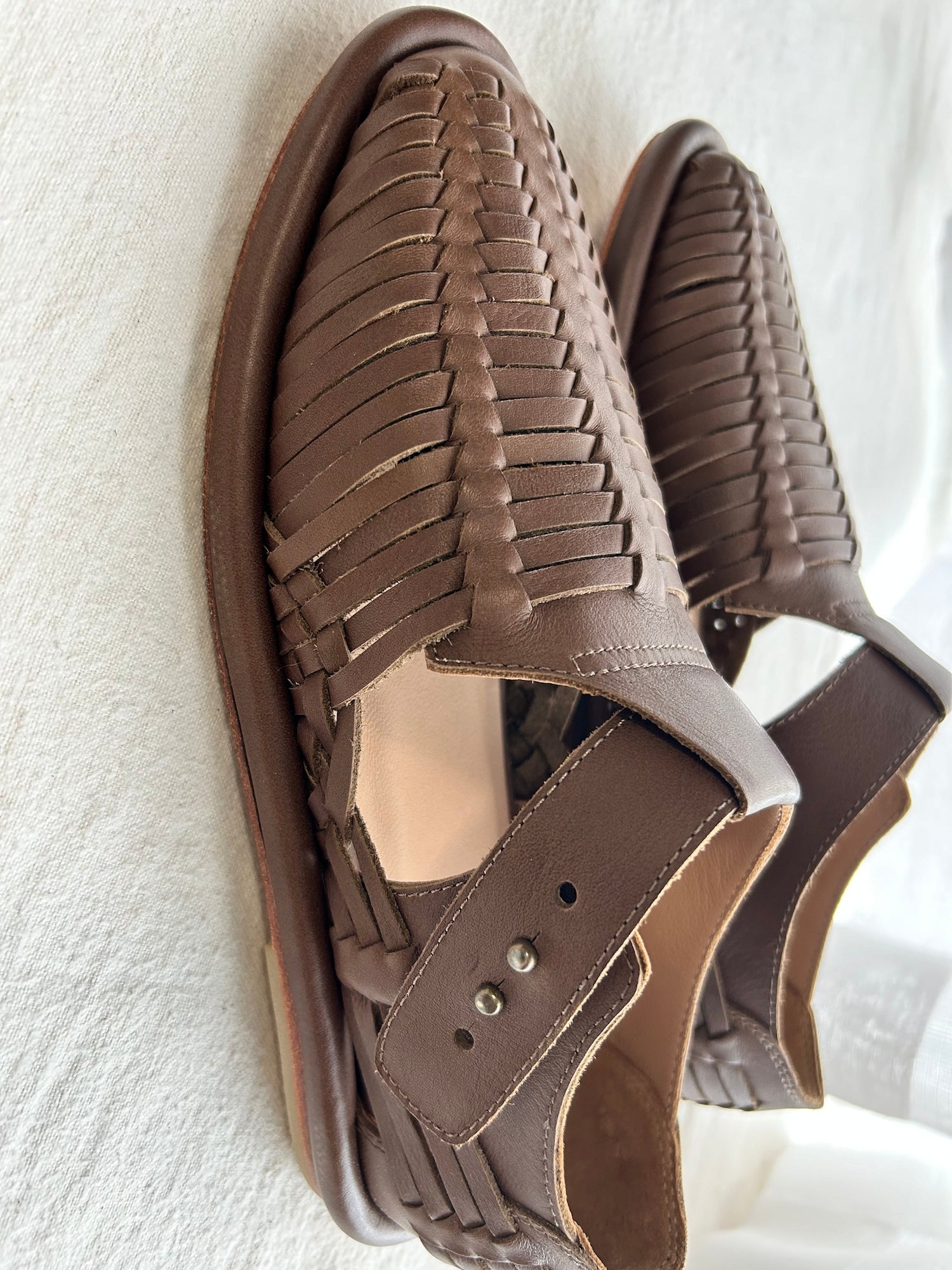 Lauren Manoogian New Mesa Woven Leather Shoes Brown
