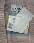 Ganni Graphic Multicolor V-Neck Wool Knit Vest K1758