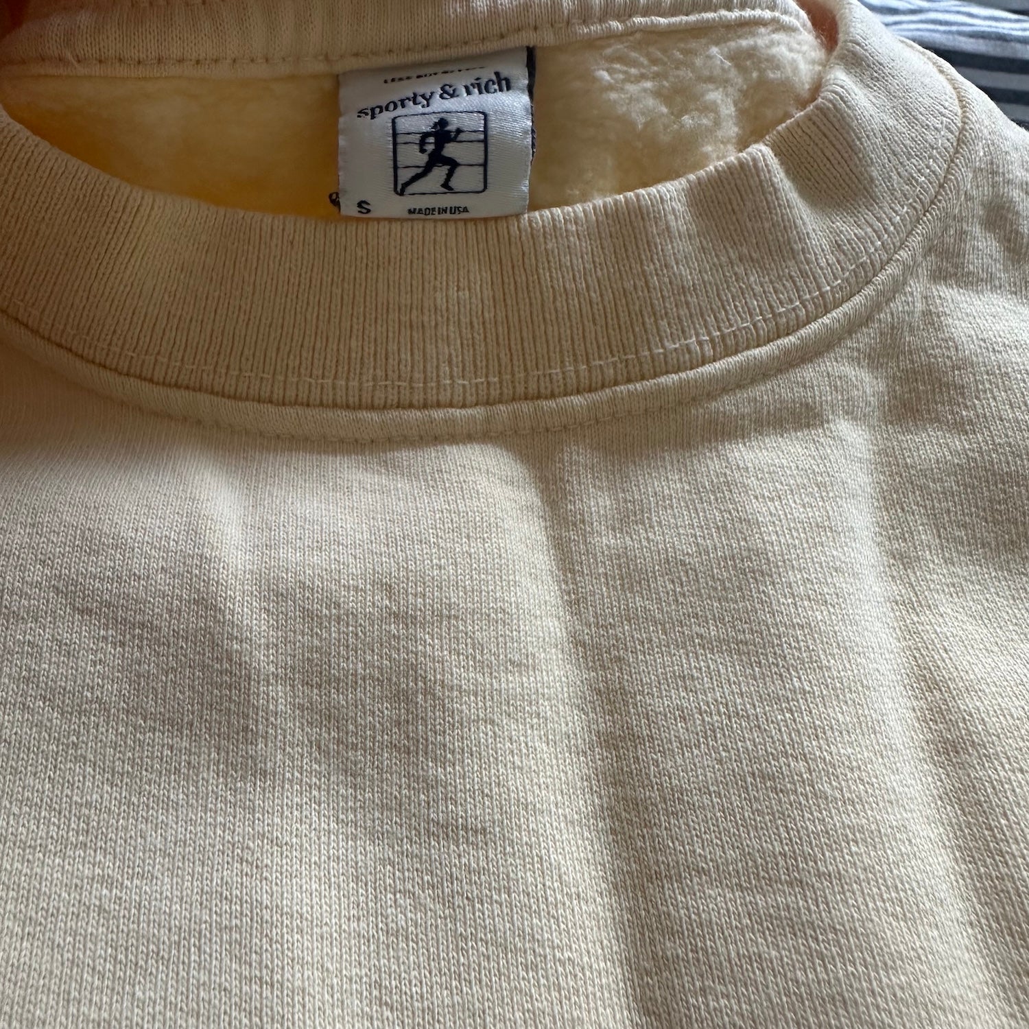 Sporty Rich Venice Crewneck Sweatshirt Lemon