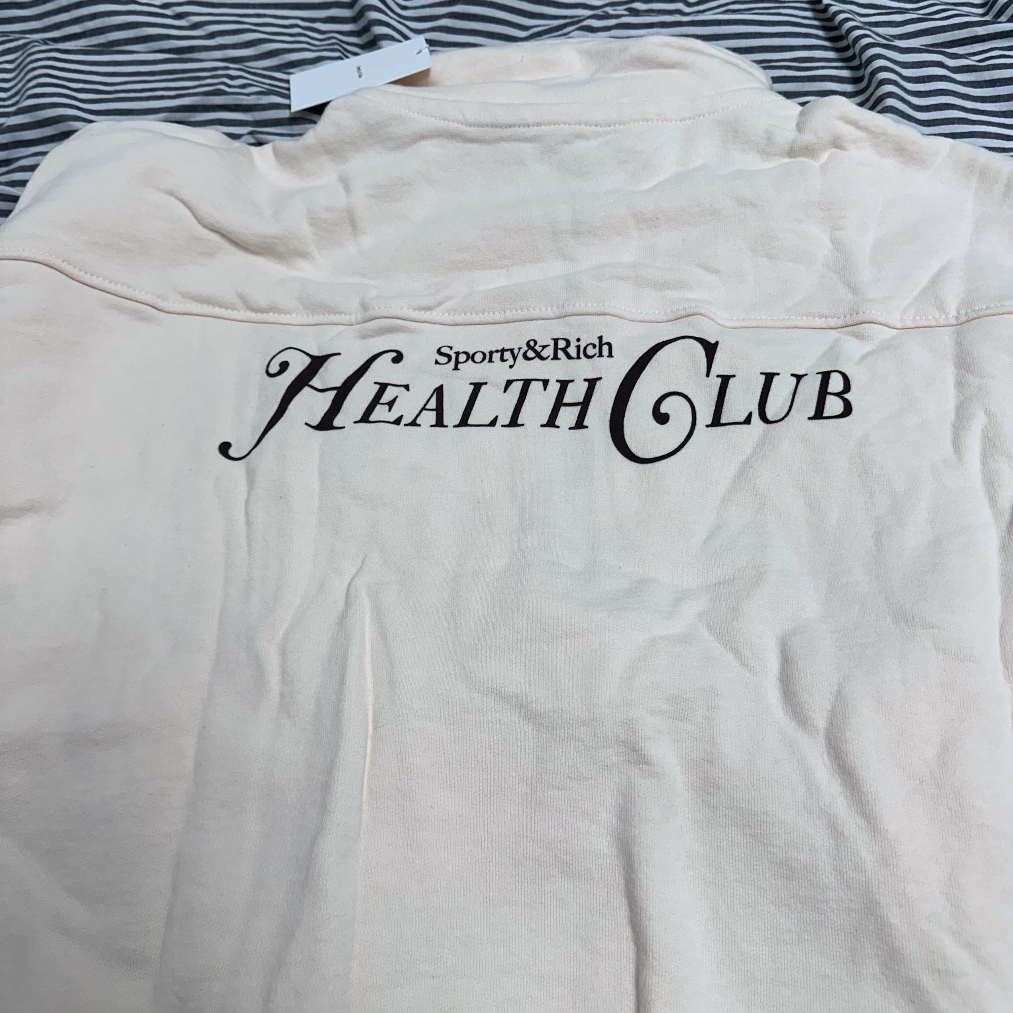 Sporty Rich Rizolli Quarter Zip Cotton Sweatshirt