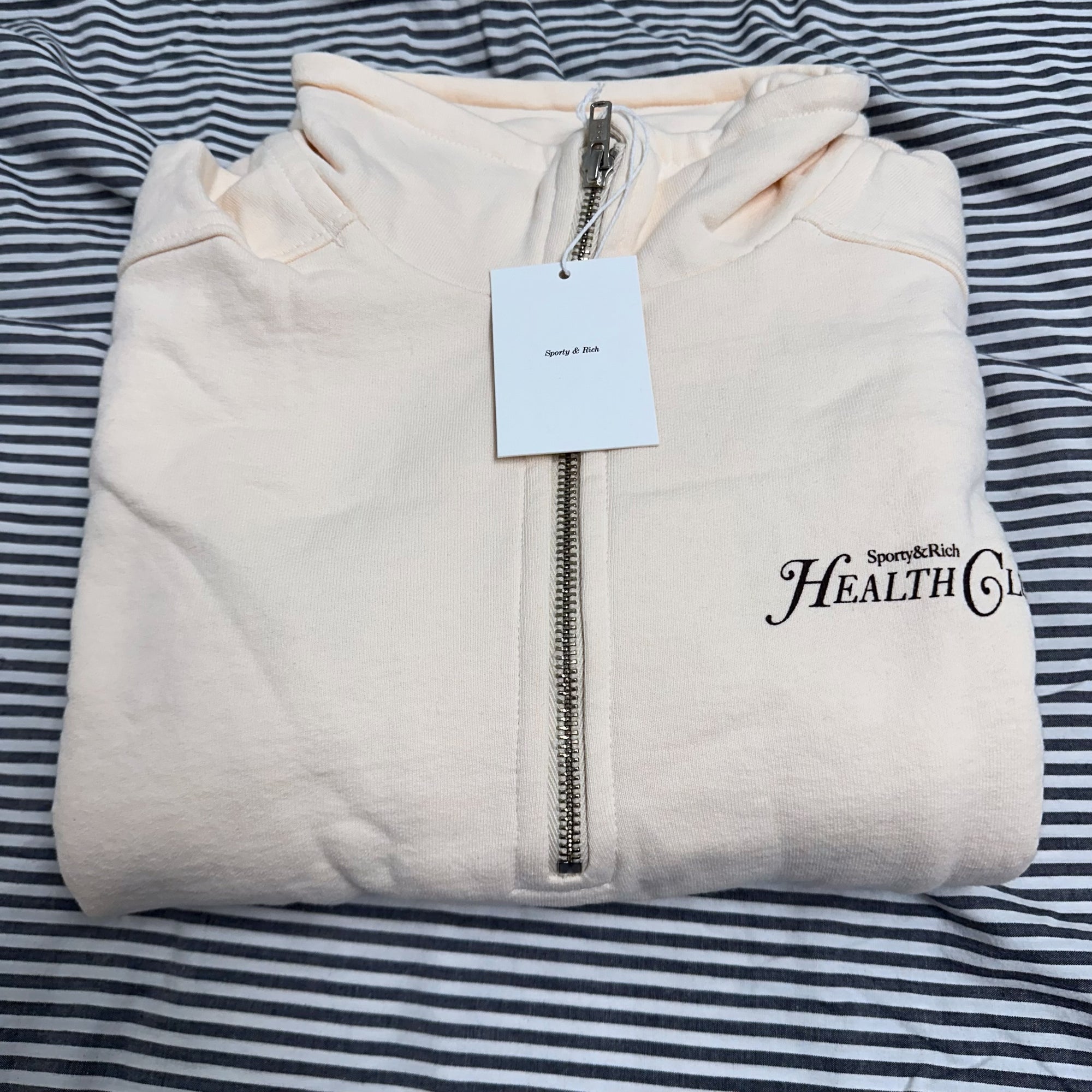 Sporty Rich Rizolli Quarter Zip Cotton Sweatshirt