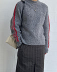 Paloma Wool Grand Slam Grey Crewneck Sweater Raglan