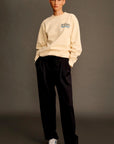 Sporty Rich Venice Crewneck Sweatshirt Lemon